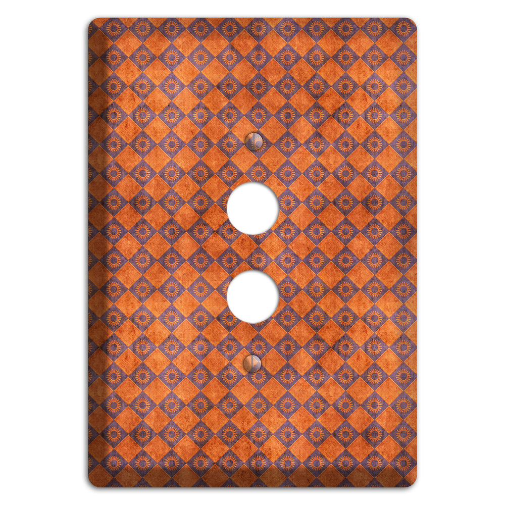 Red Diamond Circles 2 1 Pushbutton Wallplate