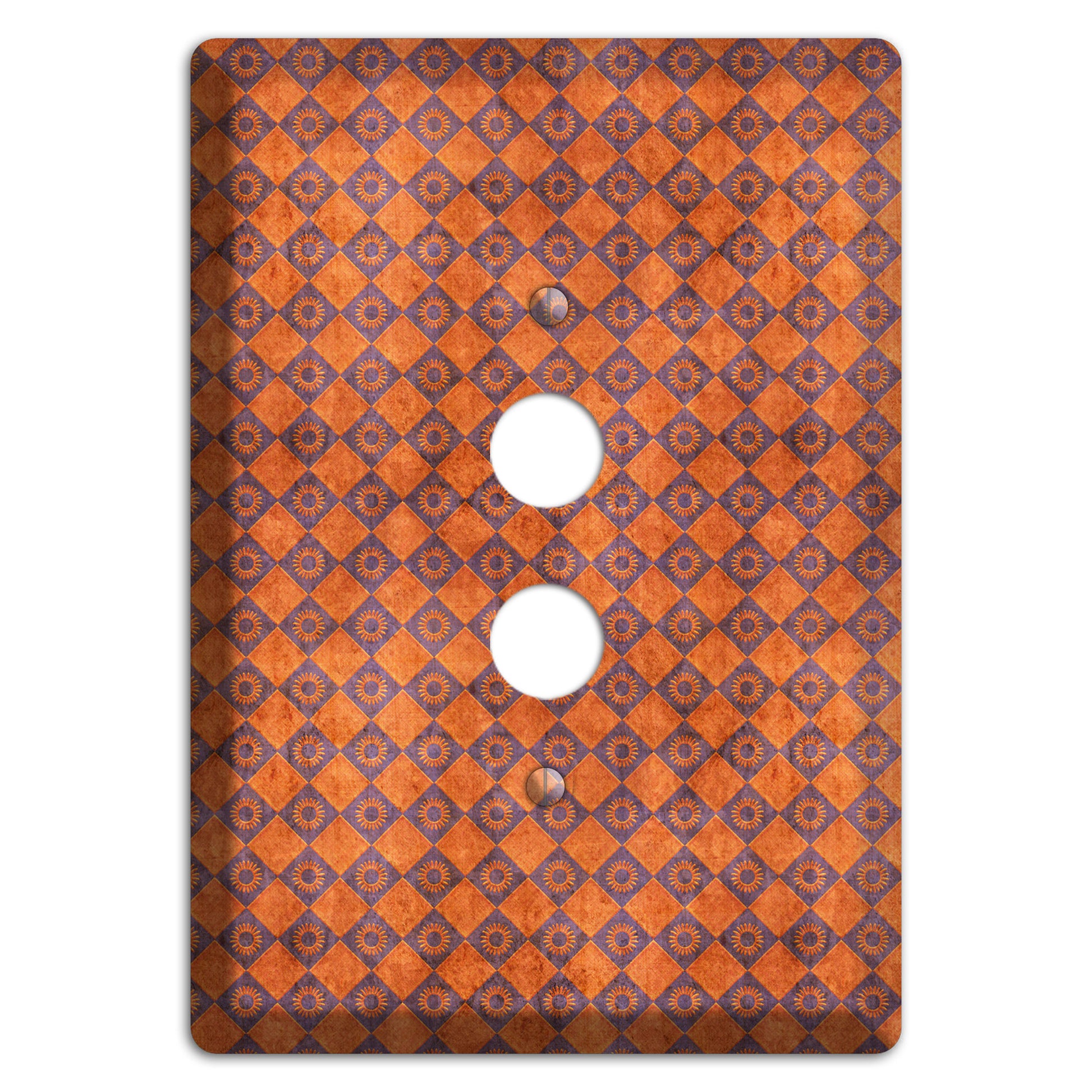 Red Diamond Circles 2 1 Pushbutton Wallplate