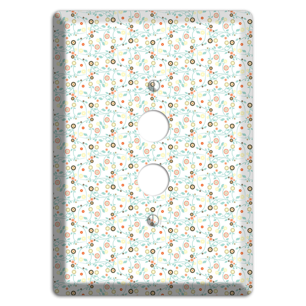 Small Cute Flowers 1 Pushbutton Wallplate