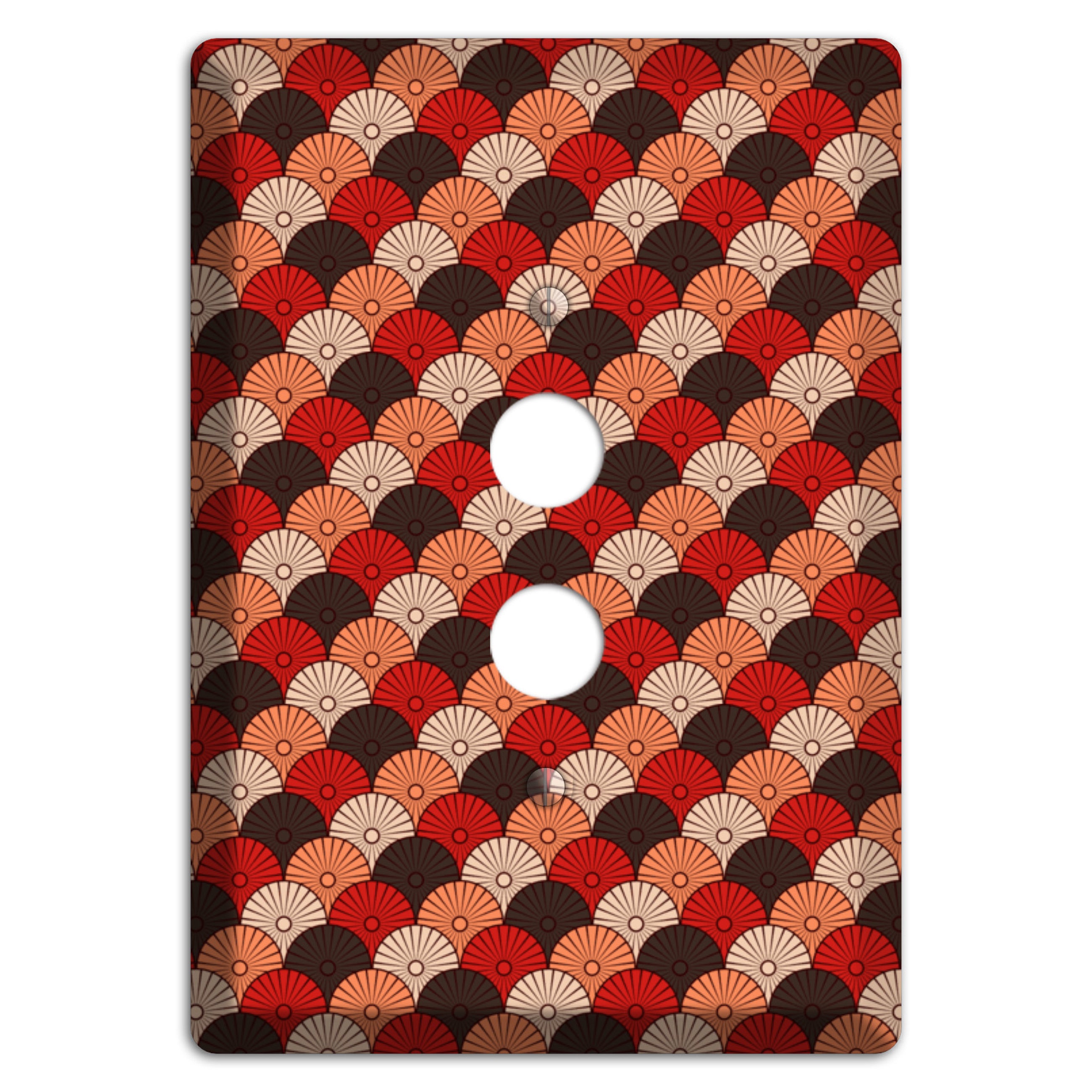 Asian Scallops 1 Pushbutton Wallplate