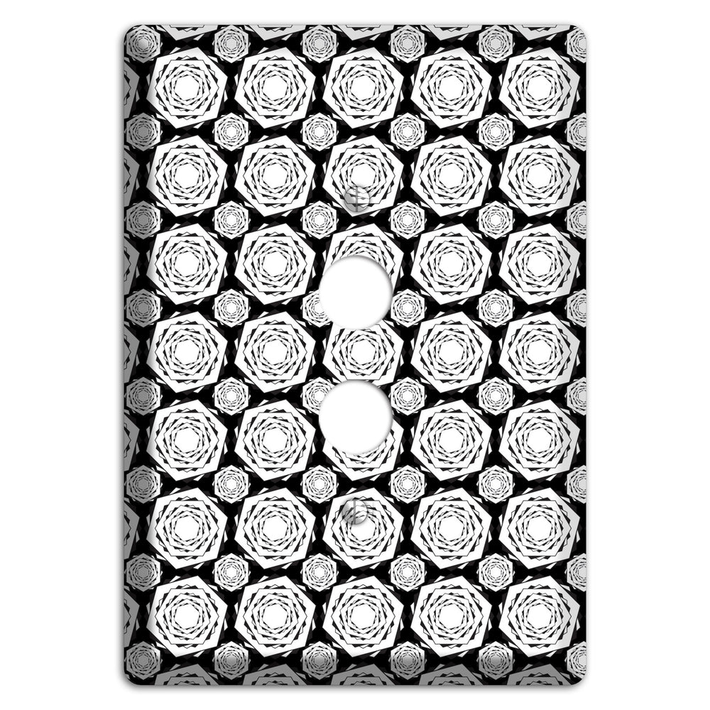 Overlay Hexagon Rotation Repeat 3 1 Pushbutton Wallplate