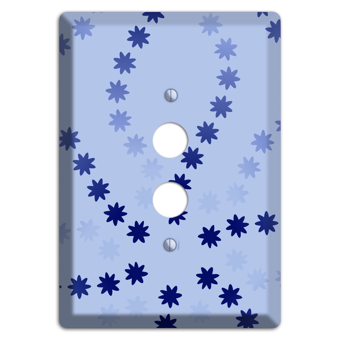 Periwinkle with Blue Constellation 1 Pushbutton Wallplate