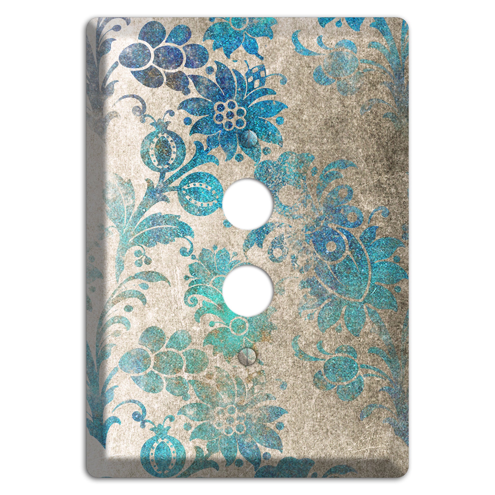 Mantle Whimsical Damask 1 Pushbutton Wallplate