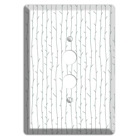 Leaves Style D 1 Pushbutton Wallplate