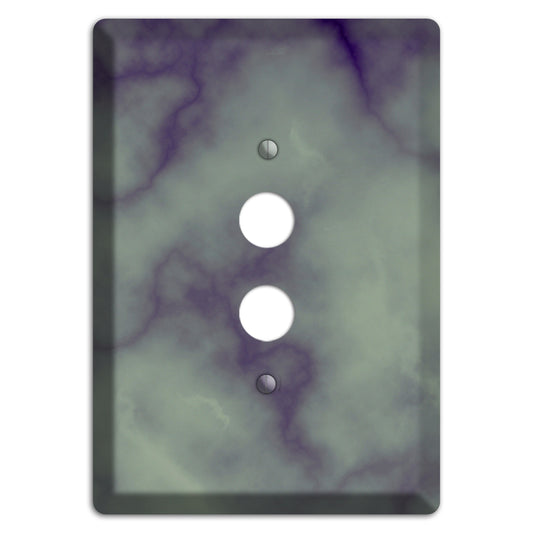 Mid Gray Marble 1 Pushbutton Wallplate