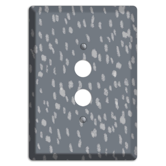 Gray and White Speckle 1 Pushbutton Wallplate