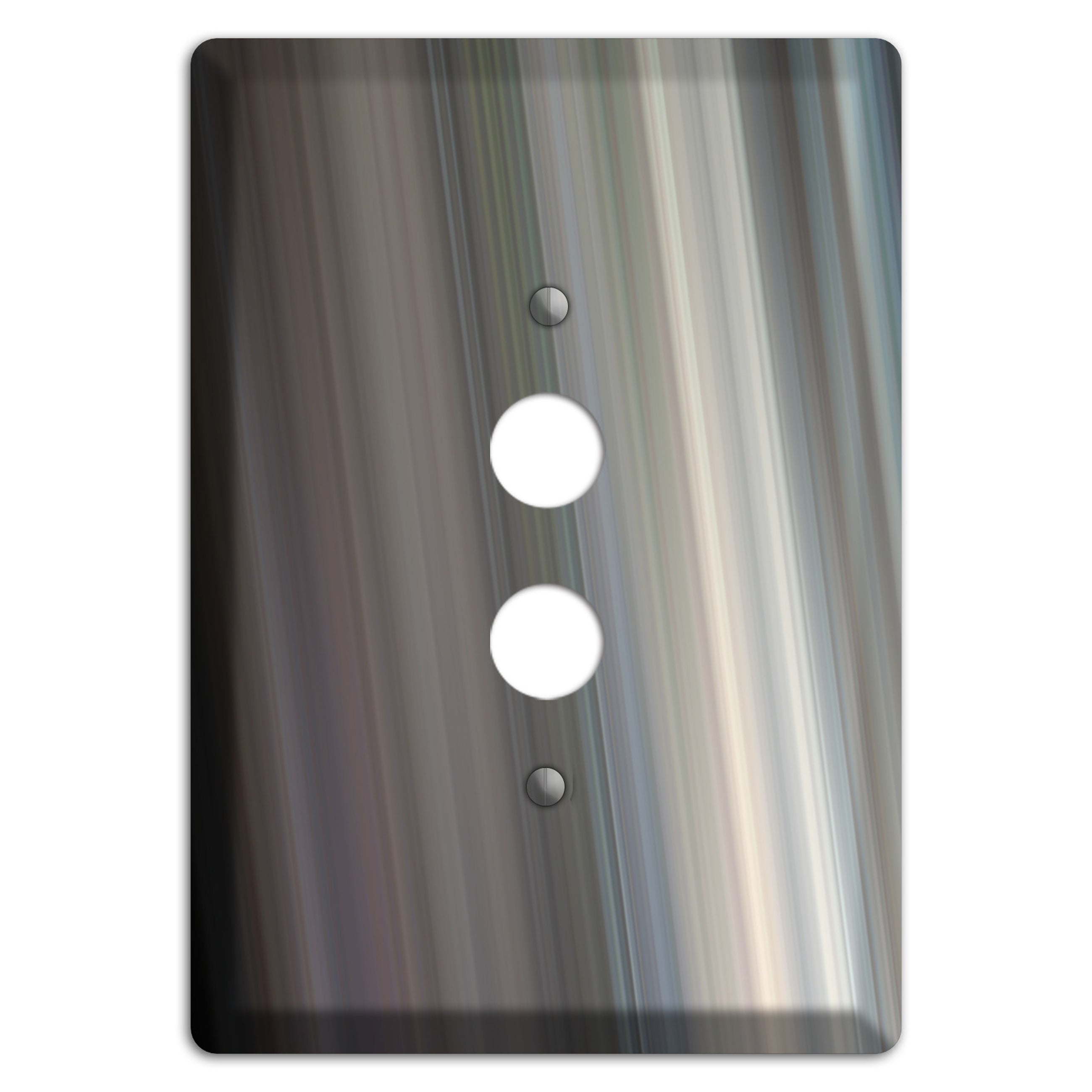 Blue Grey Ray of Light 1 Pushbutton Wallplate