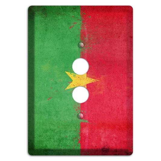 Burkina Faso Cover Plates 1 Pushbutton Wallplate