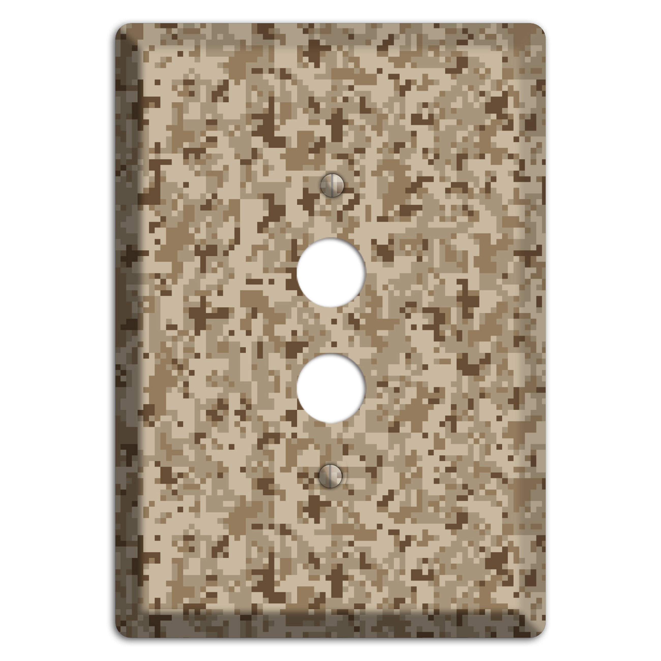 Desert Camo 1 Pushbutton Wallplate