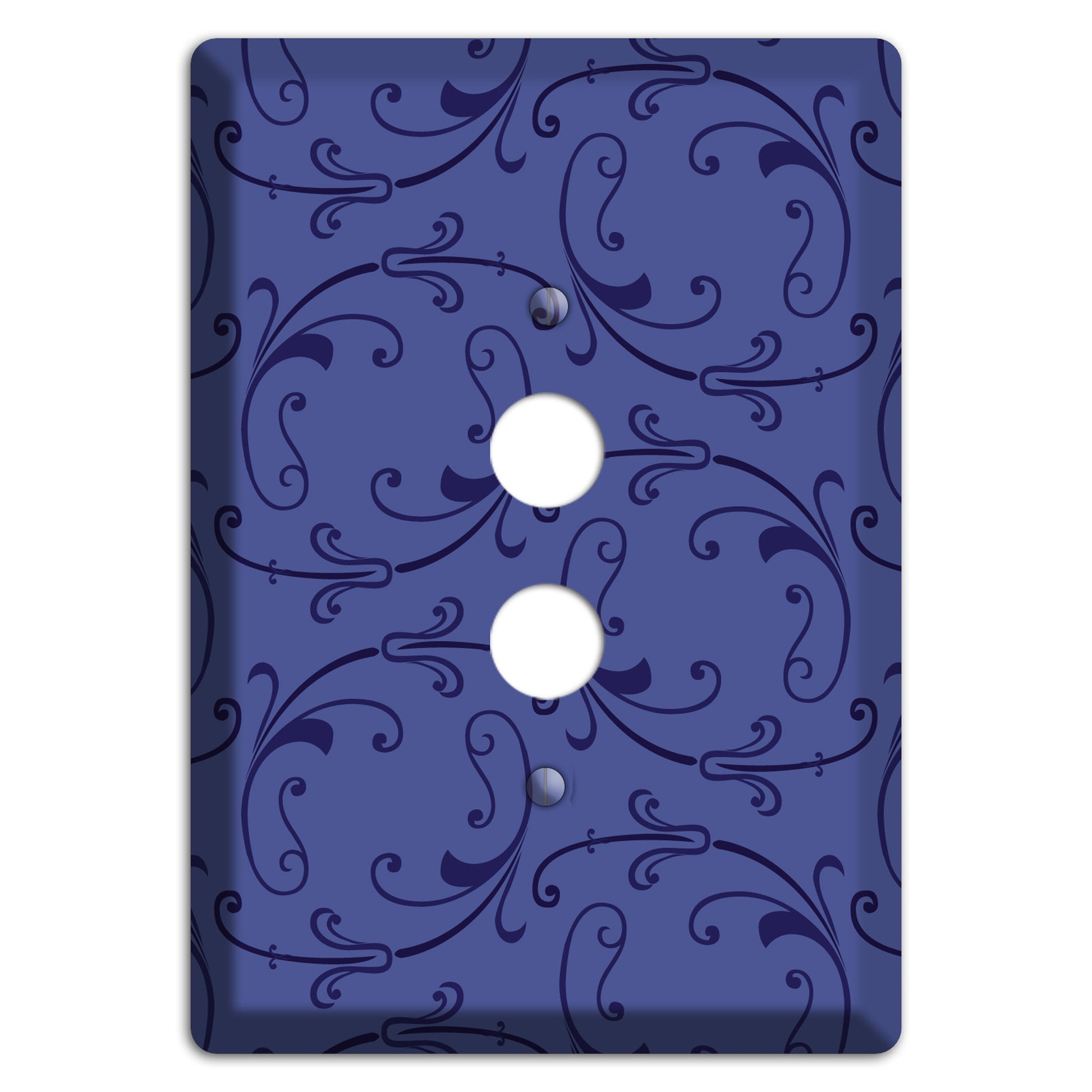 Green and Brown Argyle 1 Pushbutton Wallplate