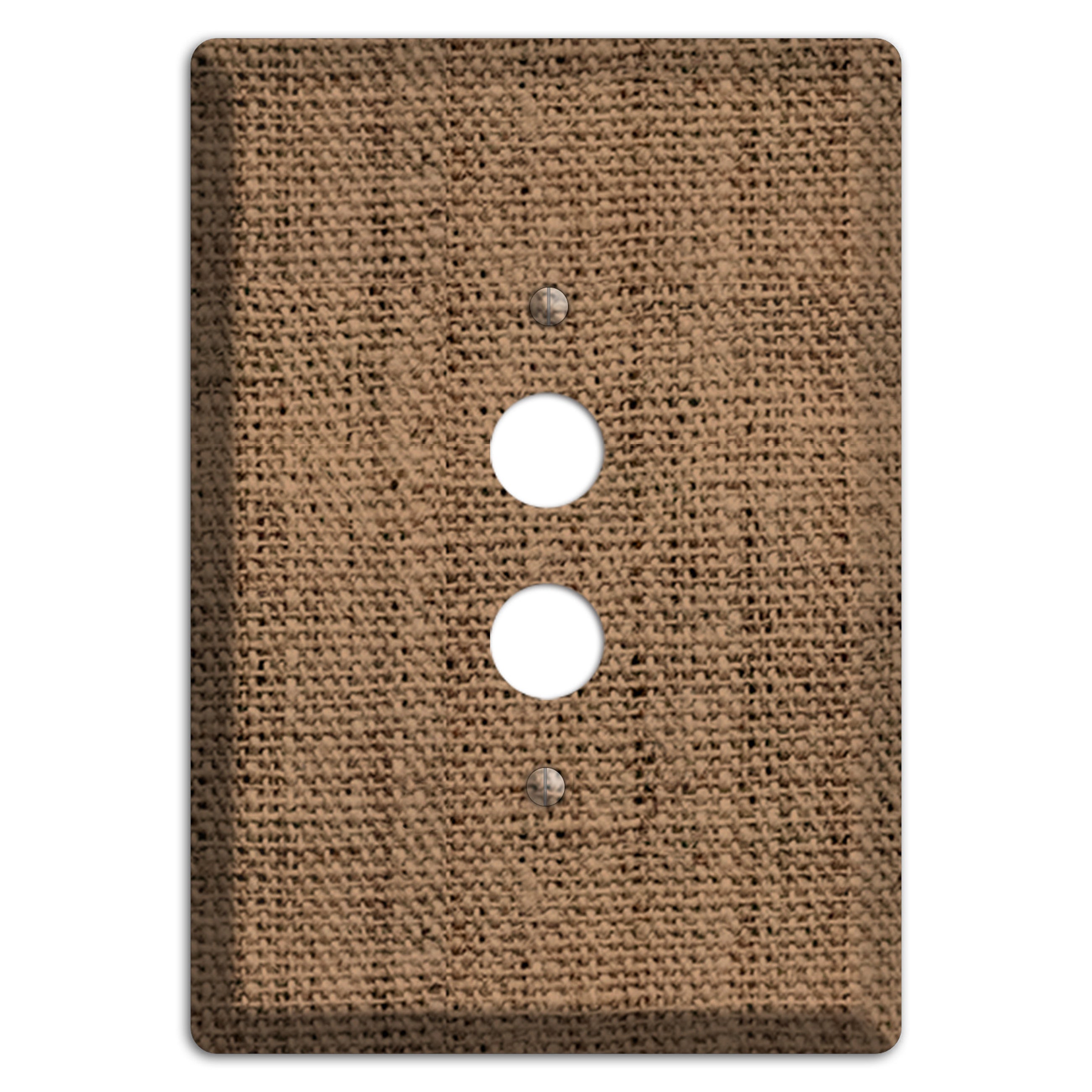 Beaver Burlap 1 Pushbutton Wallplate