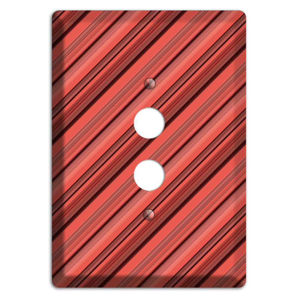 Red Stripes 2 1 Pushbutton Wallplate