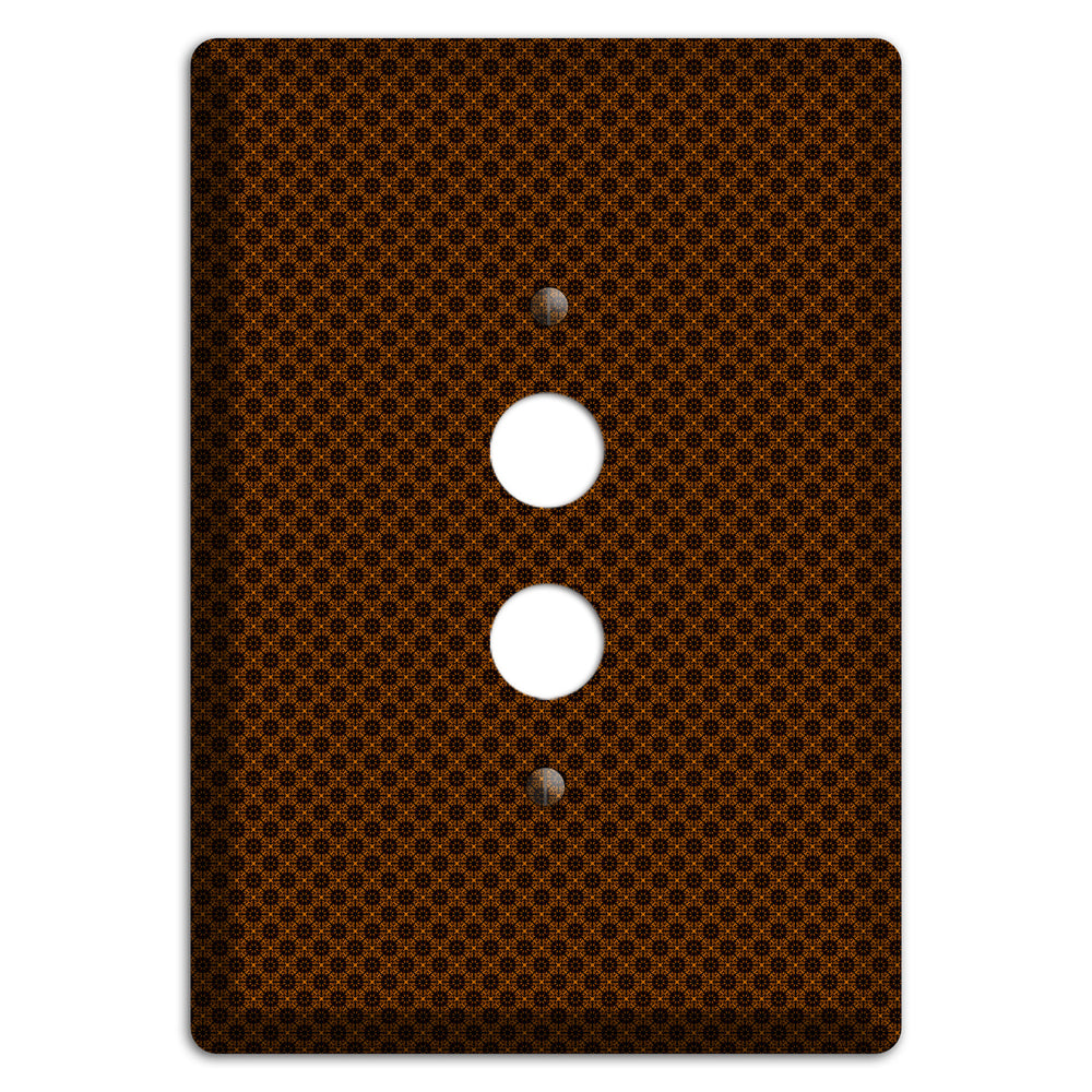Brown Geometric 1 Pushbutton Wallplate