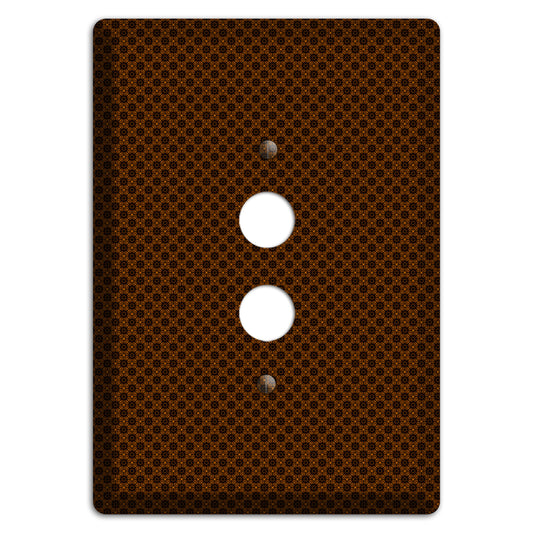 Brown Geometric 1 Pushbutton Wallplate