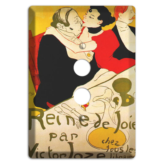 Reine de Joie Vintage Poster 1 Pushbutton Wallplate