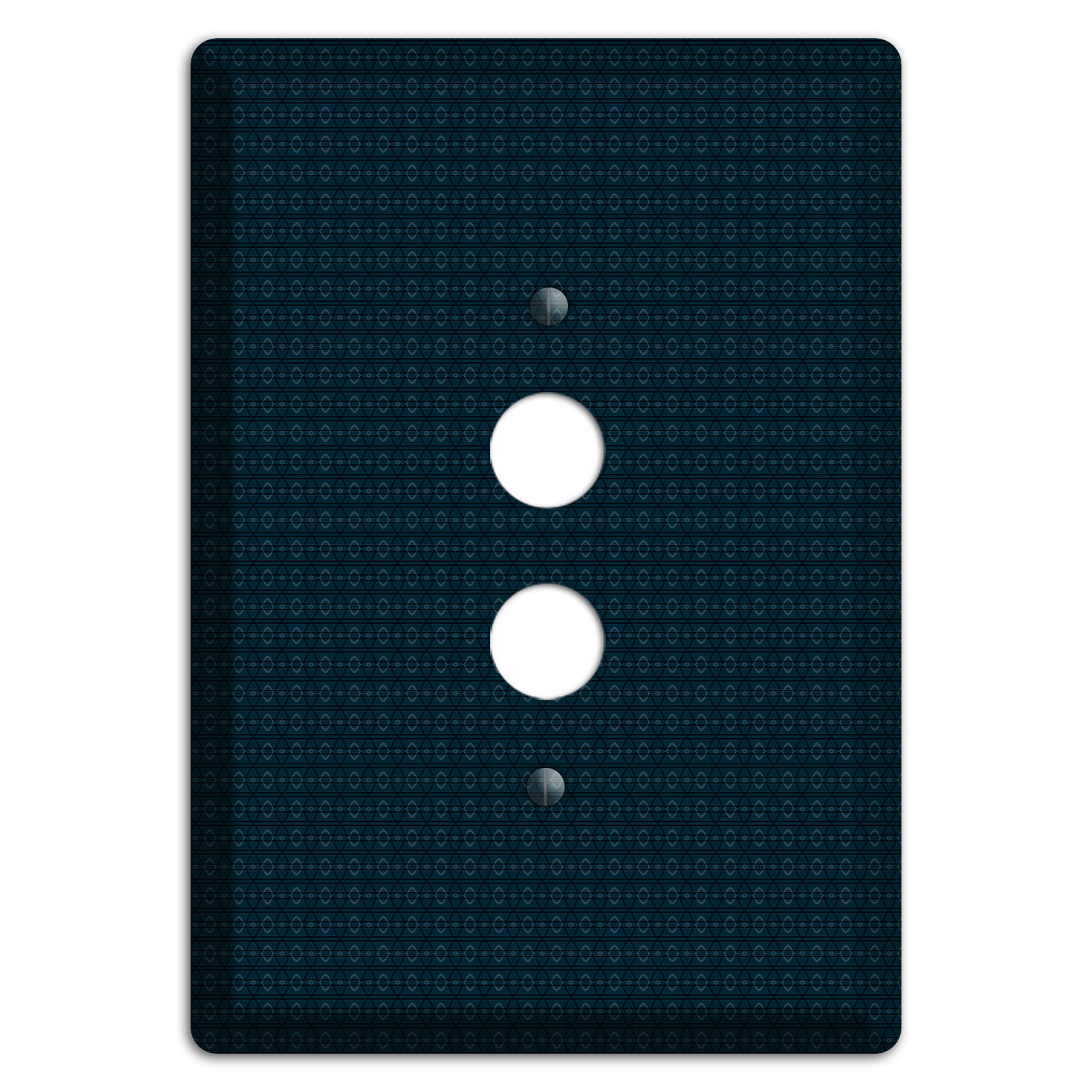 Navy Tiny Tapestry 1 Pushbutton Wallplate