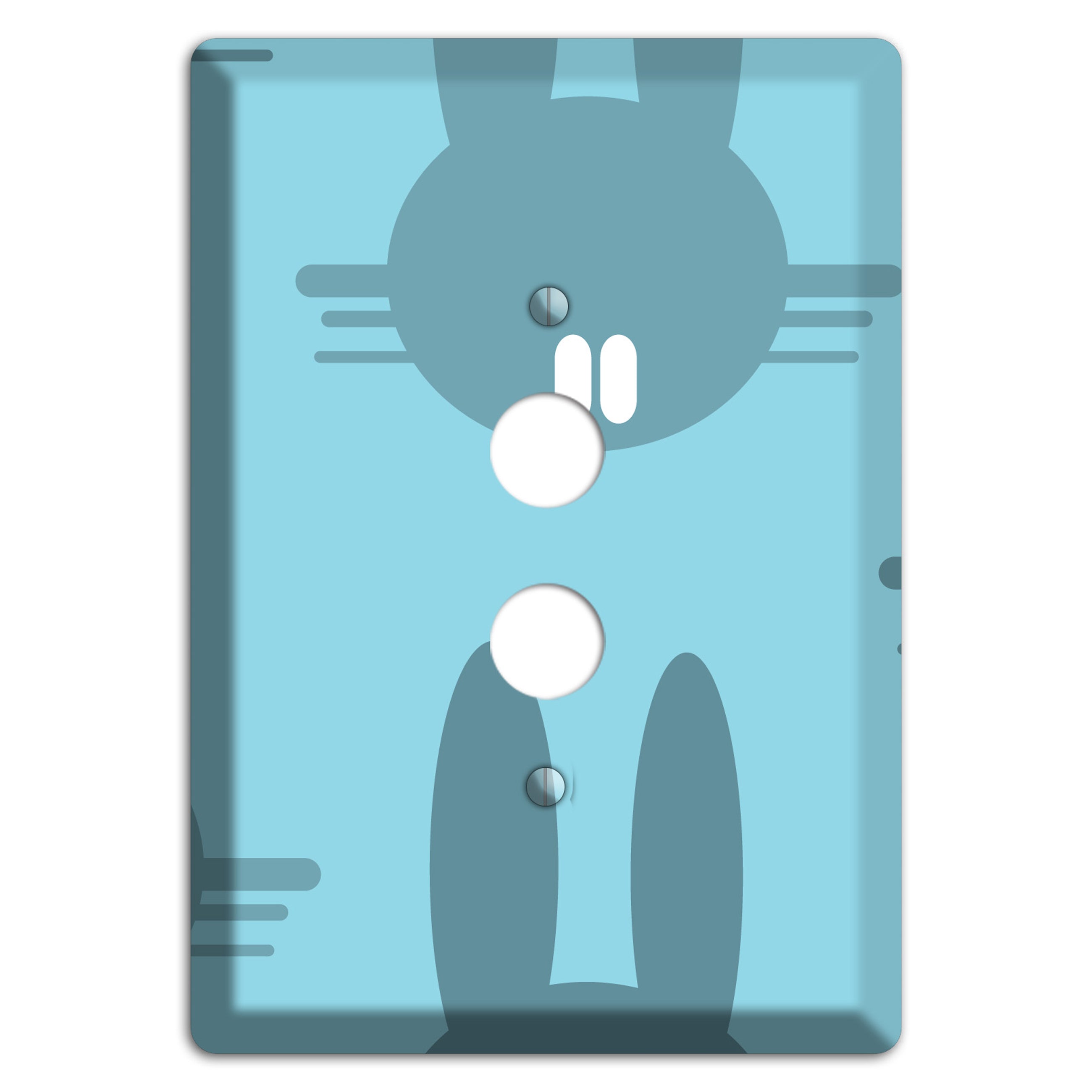 Blue Bunny 1 Pushbutton Wallplate