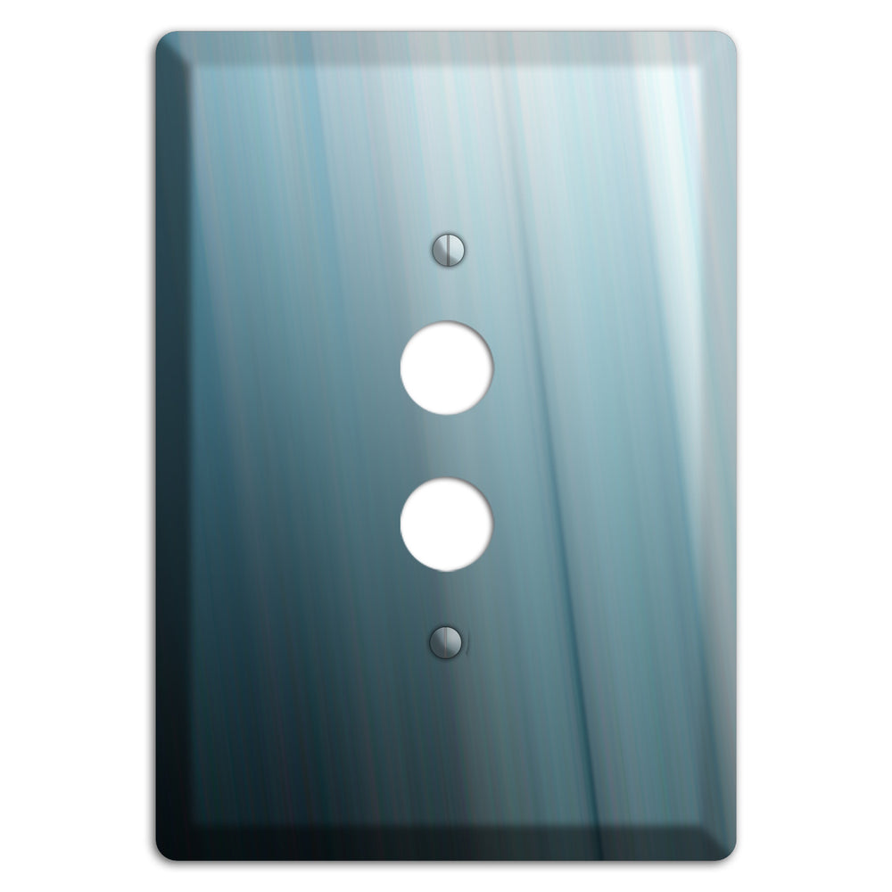 Dusty Blue Ray of Light 1 Pushbutton Wallplate