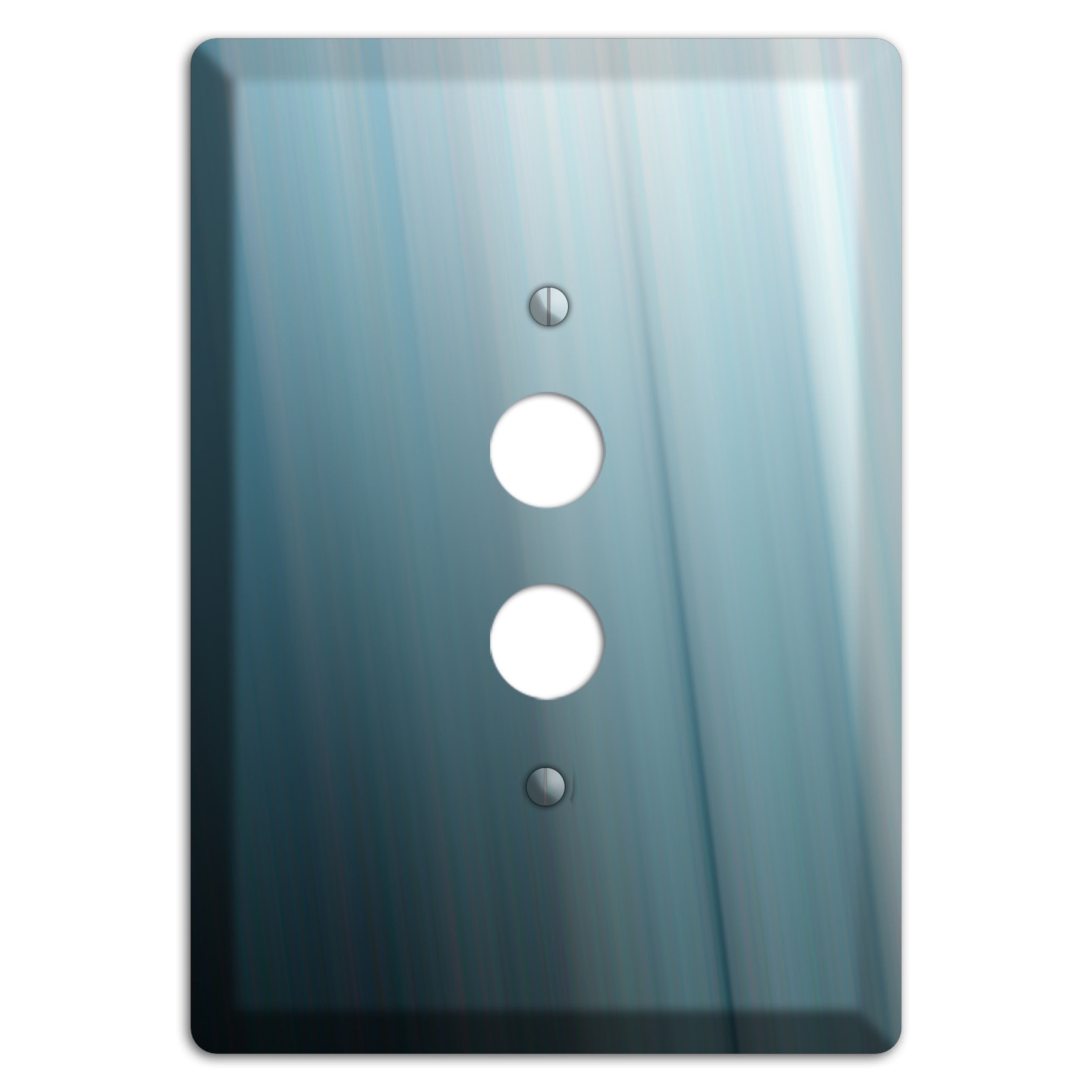 Dusty Blue Ray of Light 1 Pushbutton Wallplate