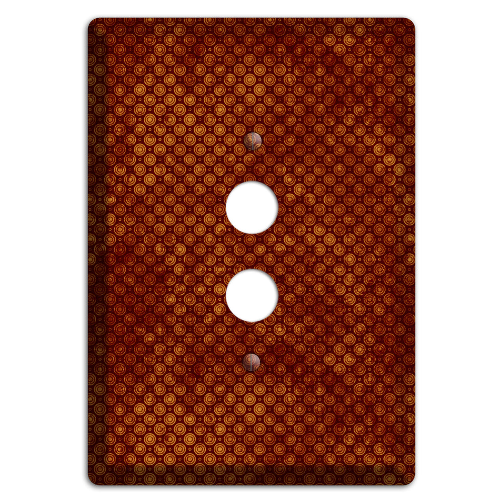 Maroon Tiny Circles 1 Pushbutton Wallplate