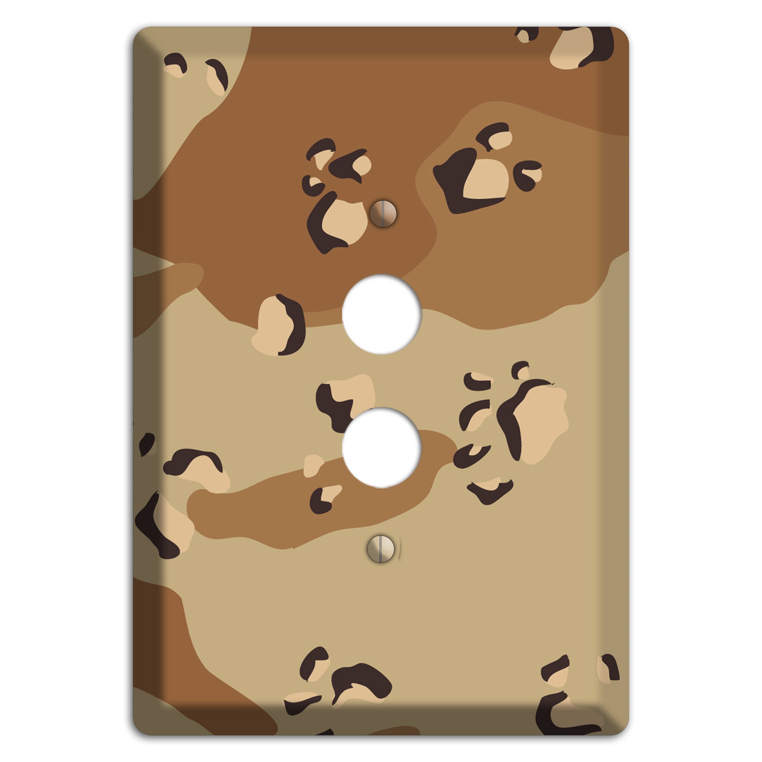 Desert Camo 1 Pushbutton Wallplate
