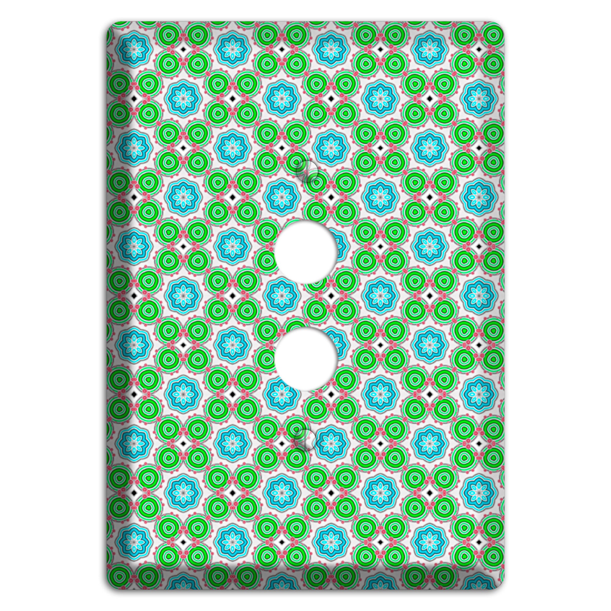 Green Foulard 5 1 Pushbutton Wallplate