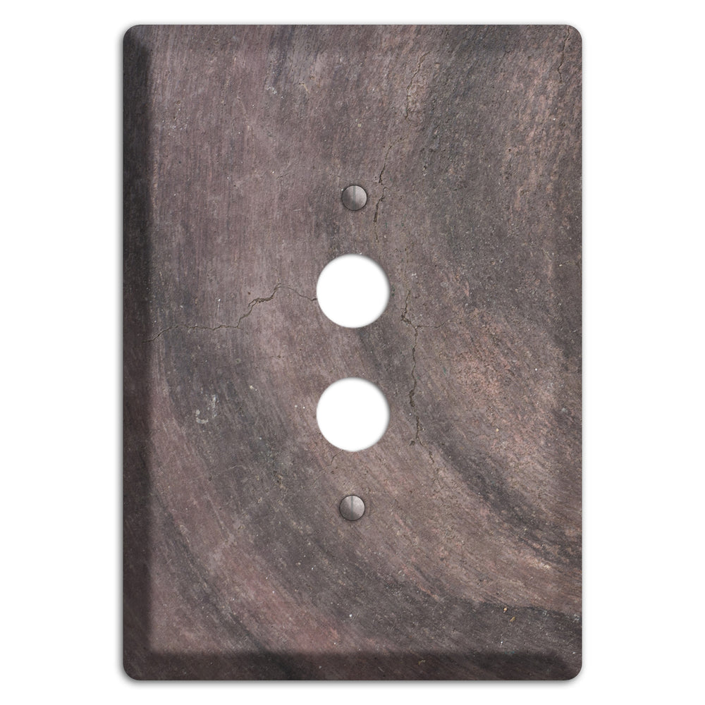 Brown Swirl Concrete 1 Pushbutton Wallplate
