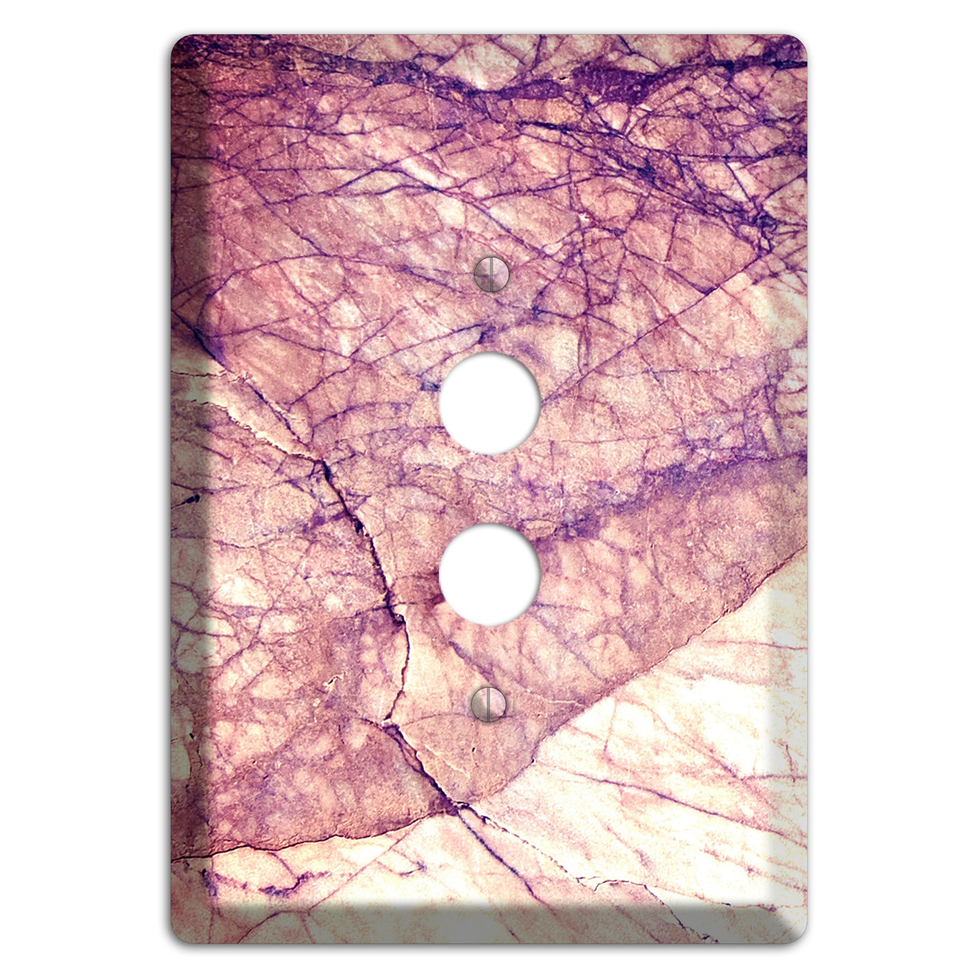Cavern Pink Marble 1 Pushbutton Wallplate