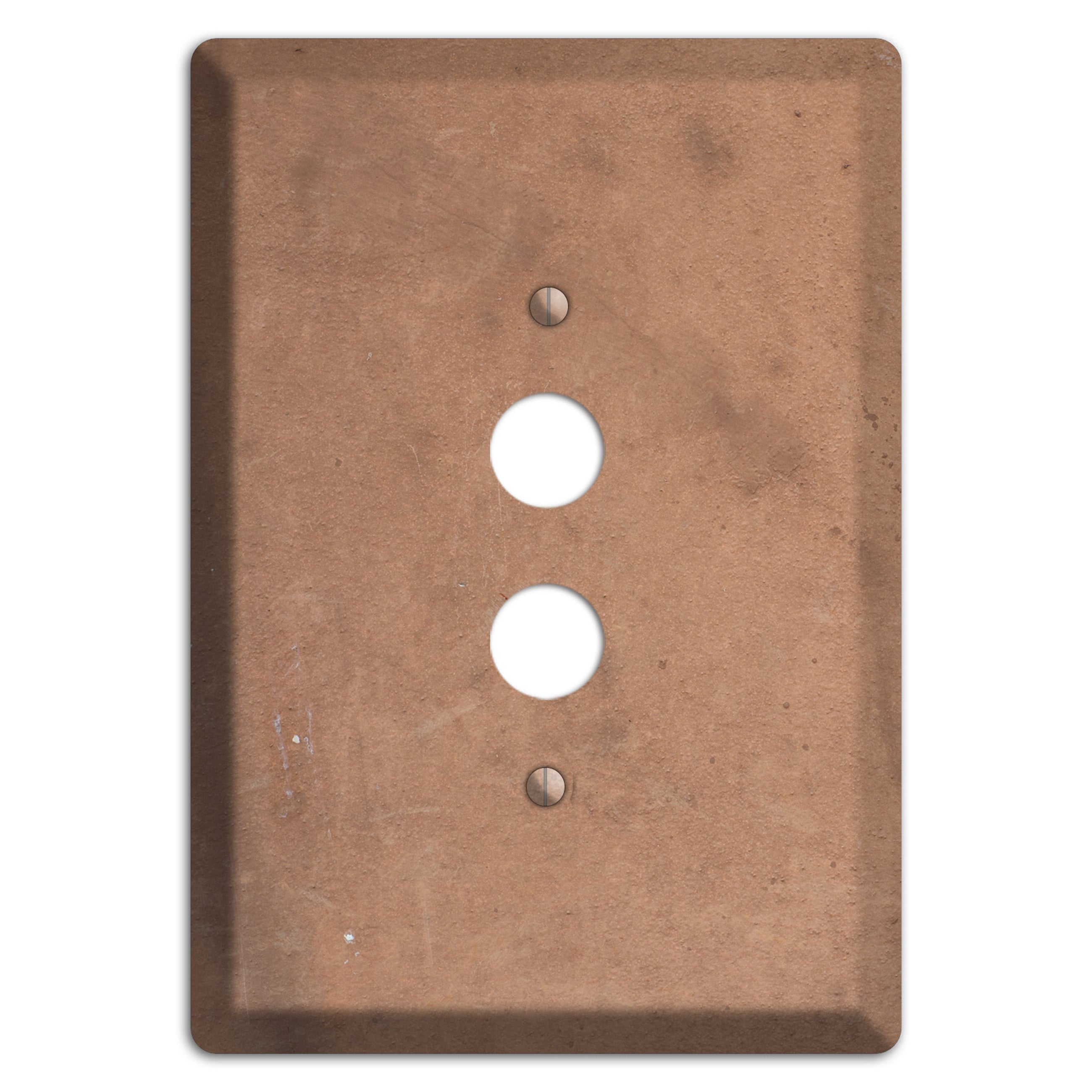 Light Brown Concrete 1 Pushbutton Wallplate
