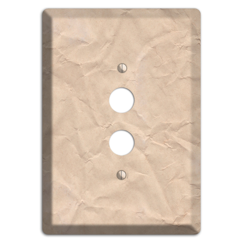 Aged Paper 5 1 Pushbutton Wallplate