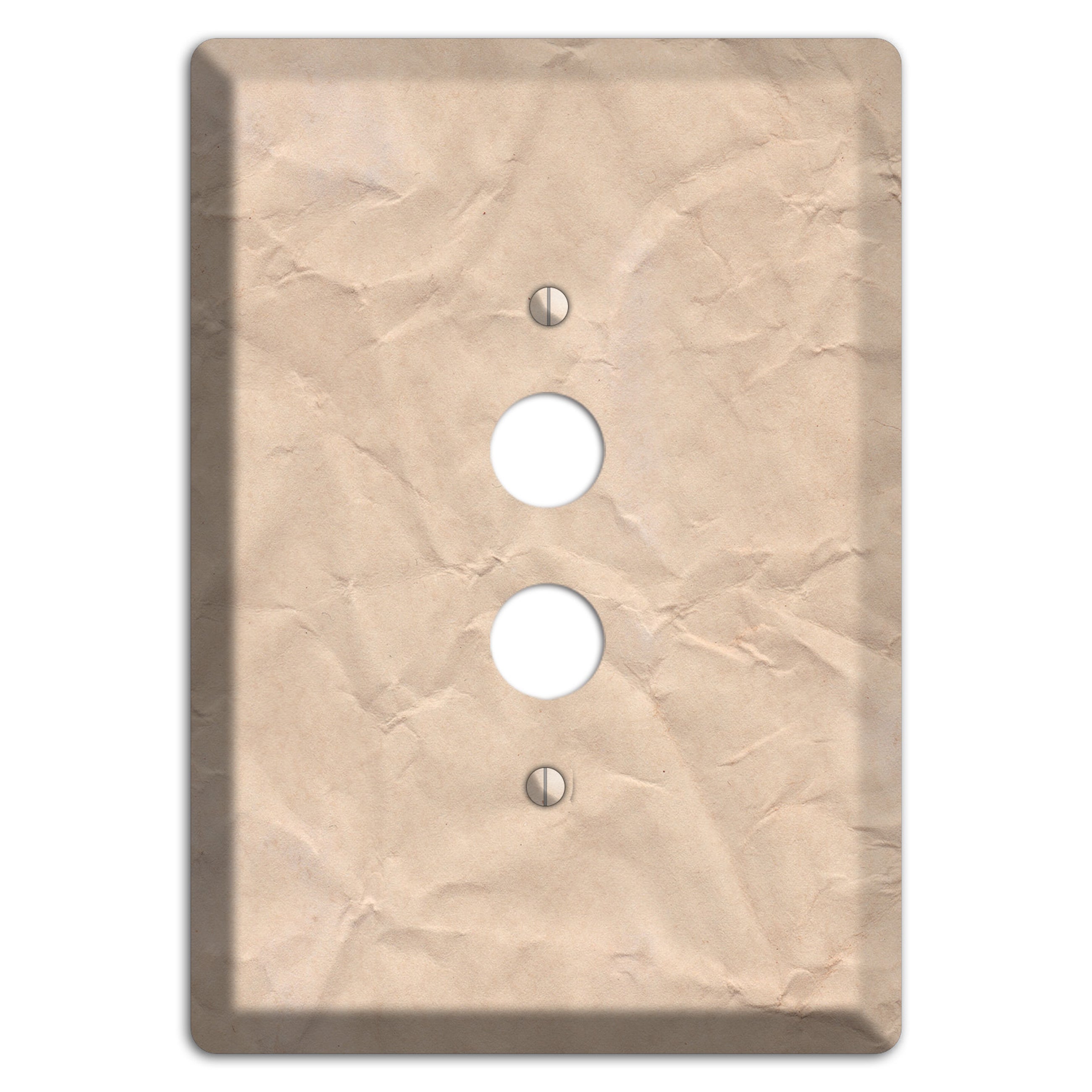 Aged Paper 5 1 Pushbutton Wallplate