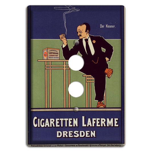 Cigaretten Laferme Vintage Poster 1 Pushbutton Wallplate