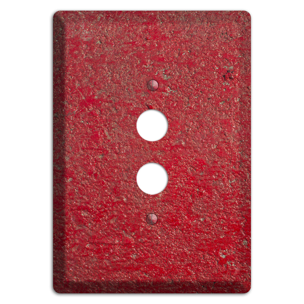 Red Concrete 1 Pushbutton Wallplate