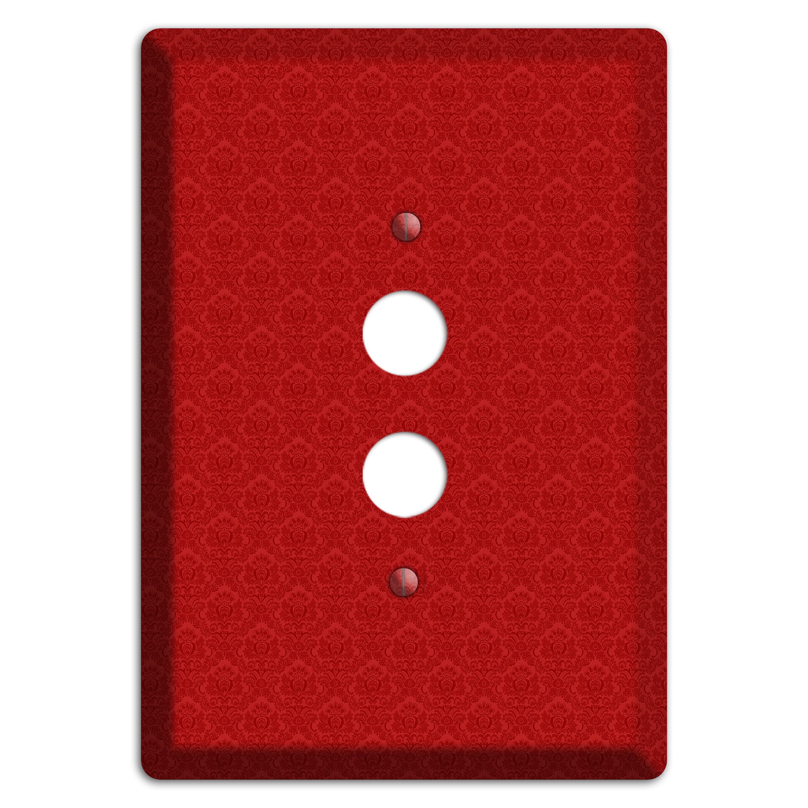 Red Cartouche 1 Pushbutton Wallplate