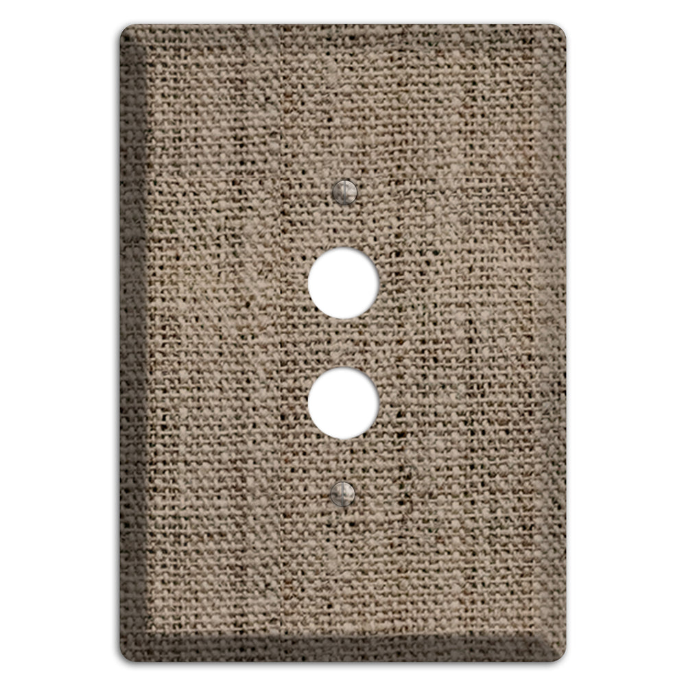 Sand Dune Burlap 1 Pushbutton Wallplate