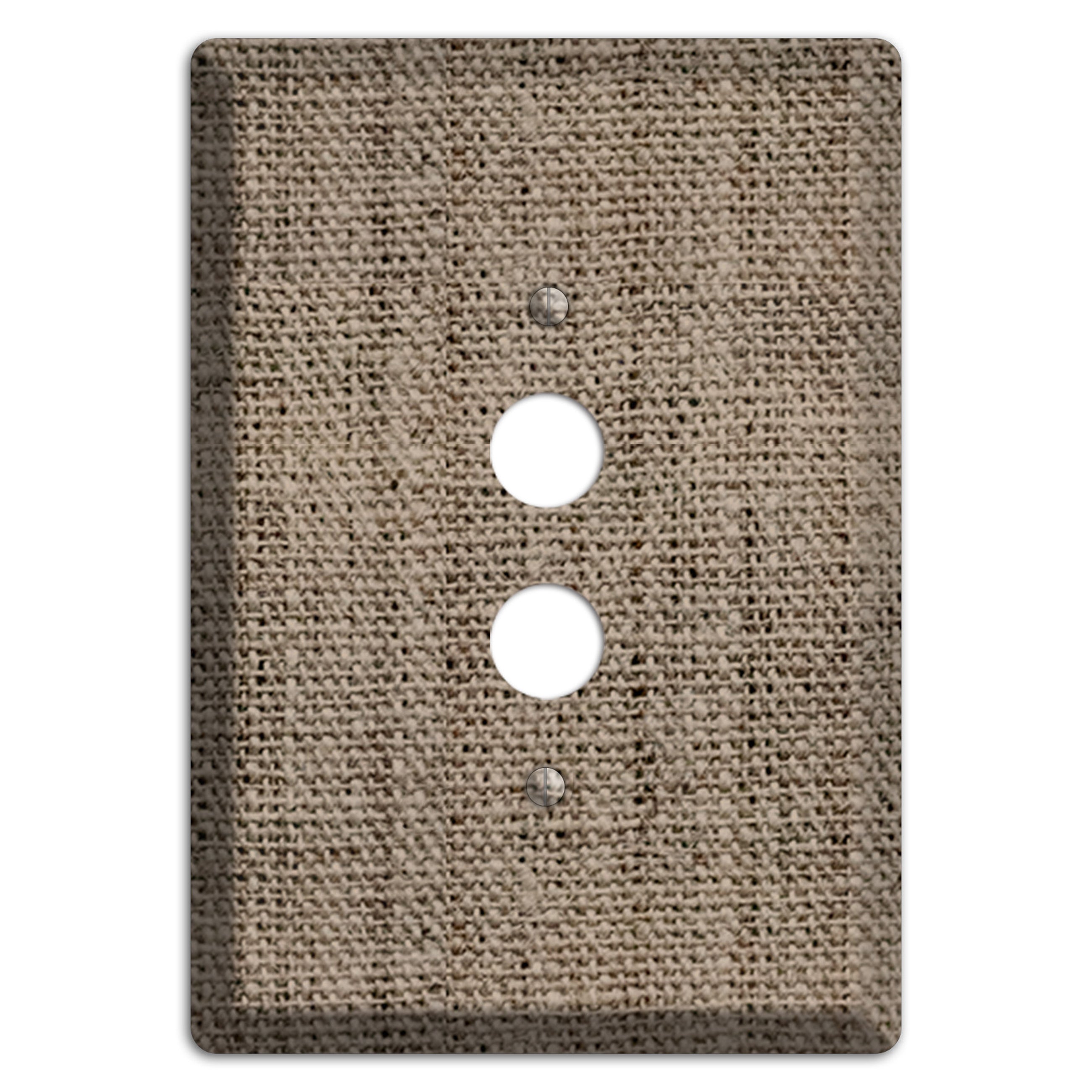 Sand Dune Burlap 1 Pushbutton Wallplate