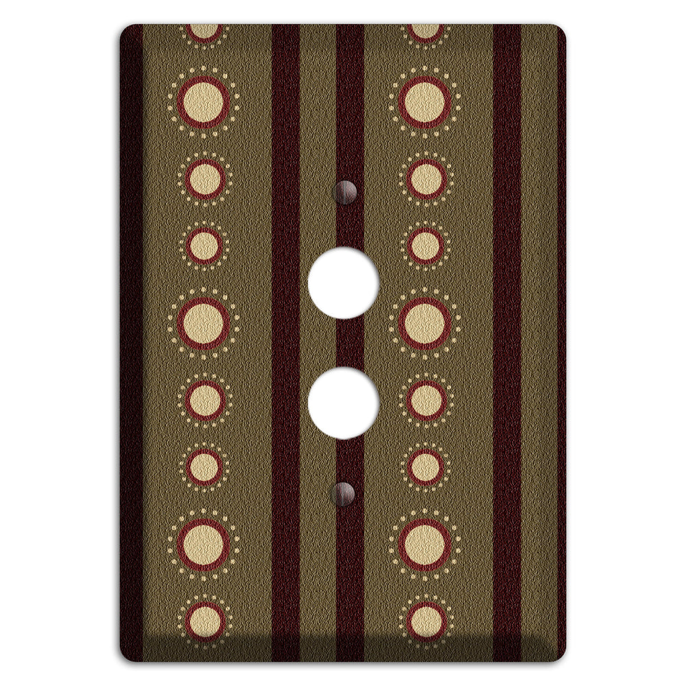 Multi Brown Suzani 1 Pushbutton Wallplate
