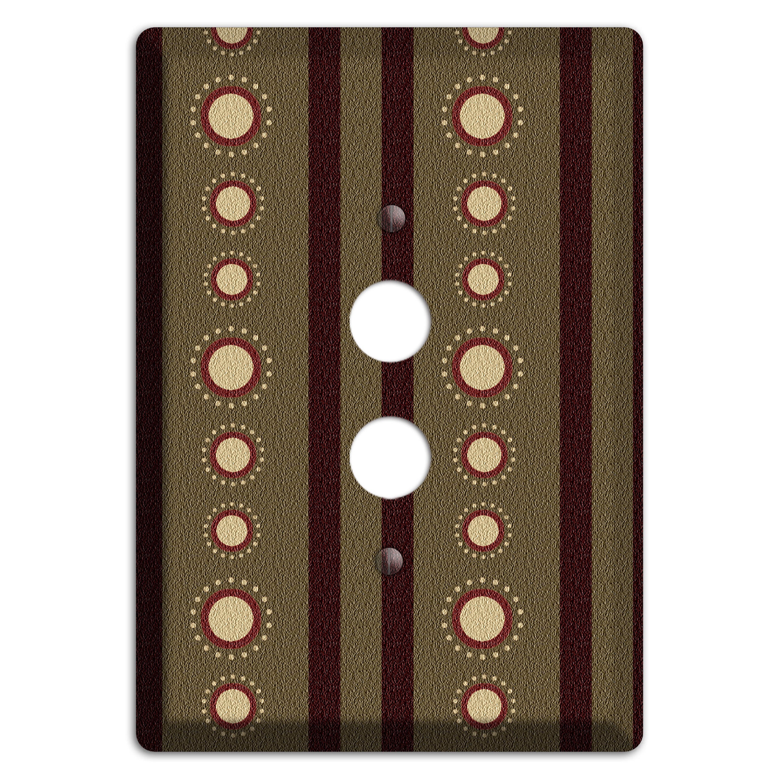 Multi Brown Suzani 1 Pushbutton Wallplate