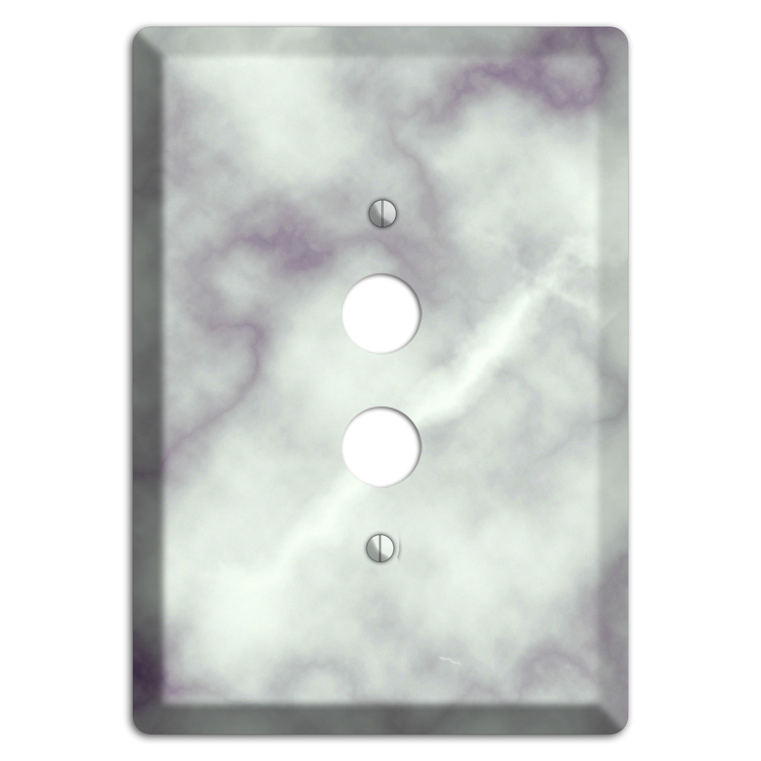 Gray Nurse Marble 1 Pushbutton Wallplate