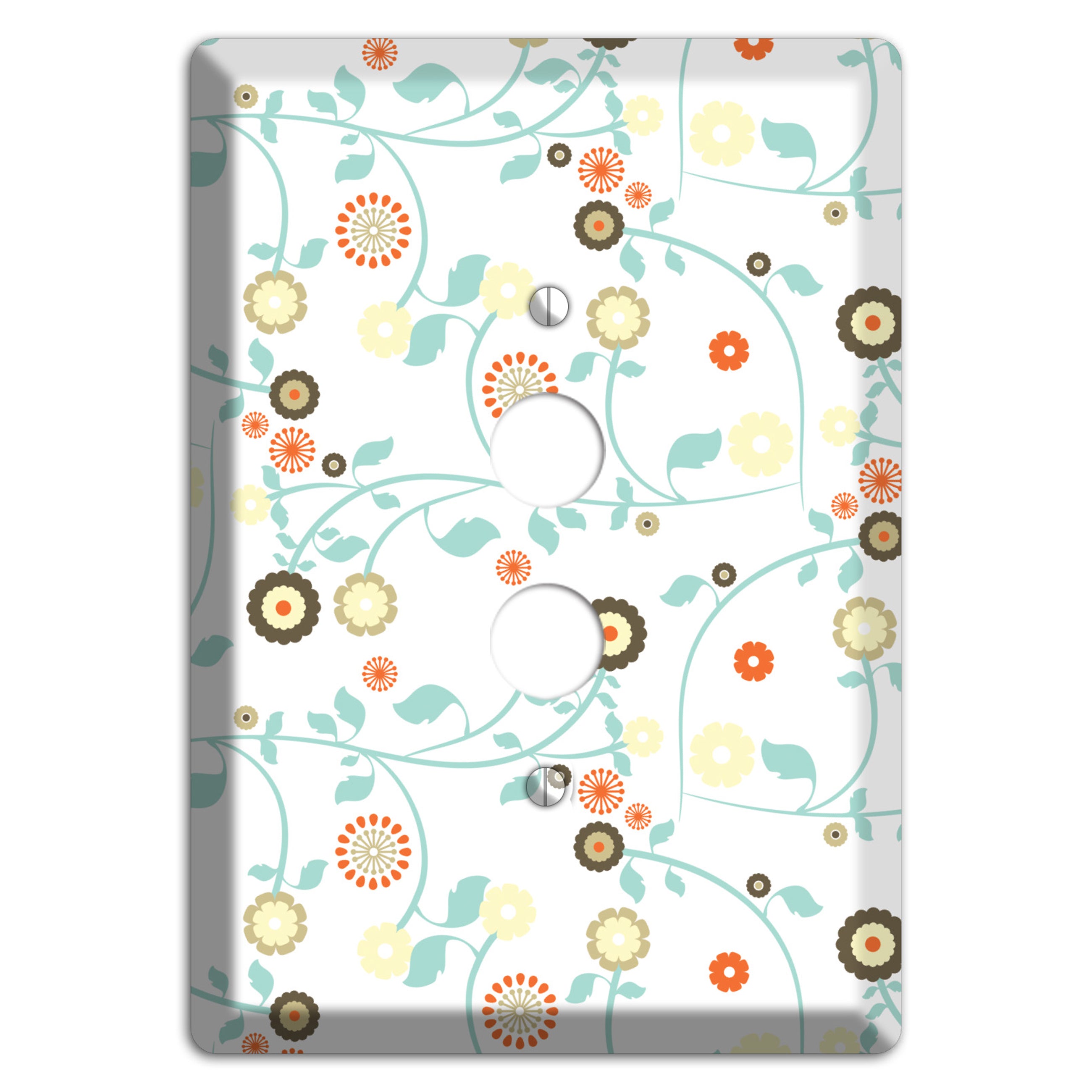 Cute Flowers 1 Pushbutton Wallplate