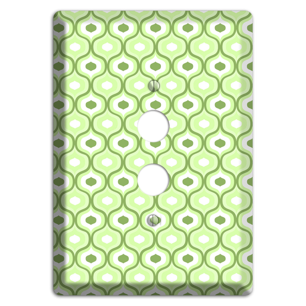 Multi Green Double Scallop 2 1 Pushbutton Wallplate