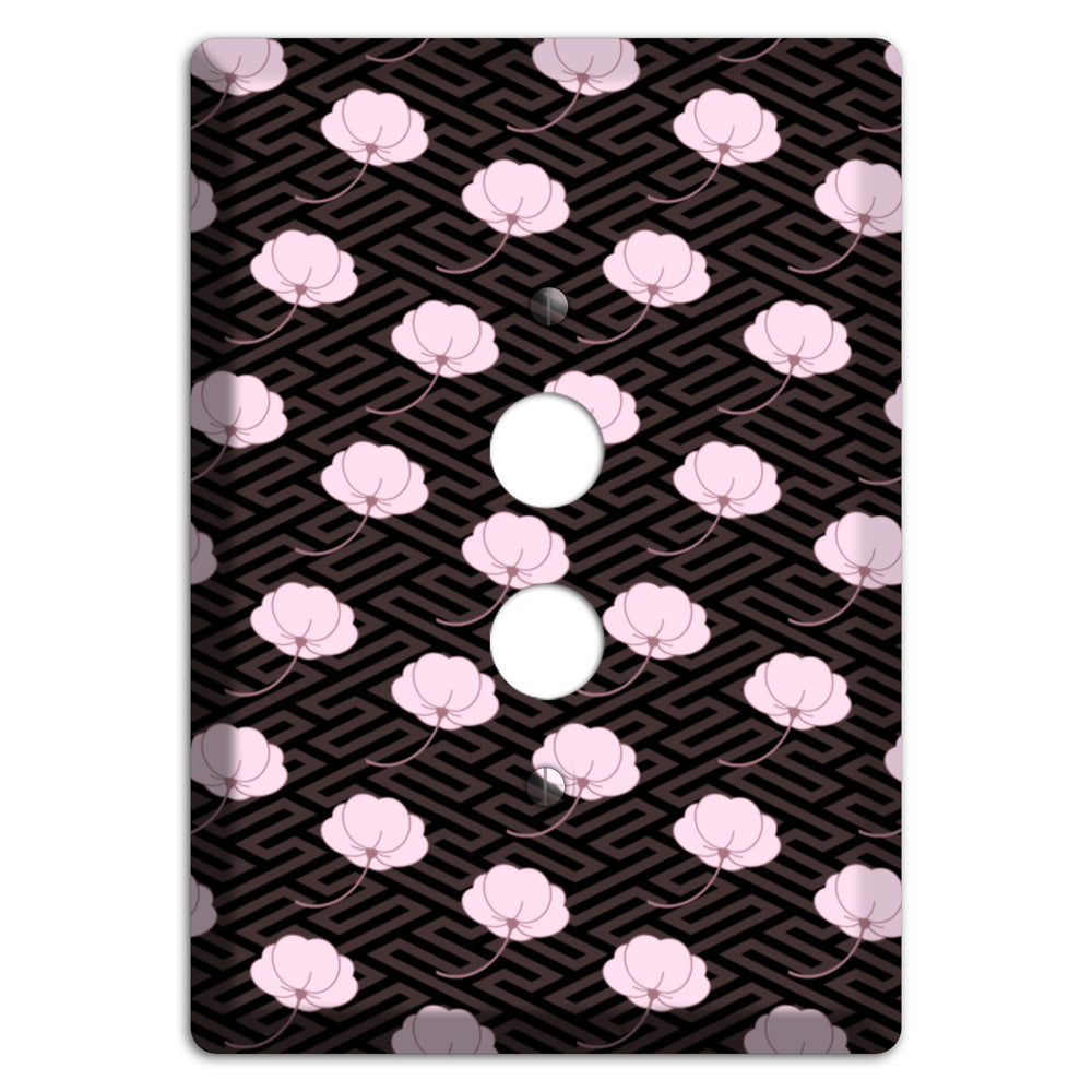 Small Asian Blossoms with Pattern 1 Pushbutton Wallplate
