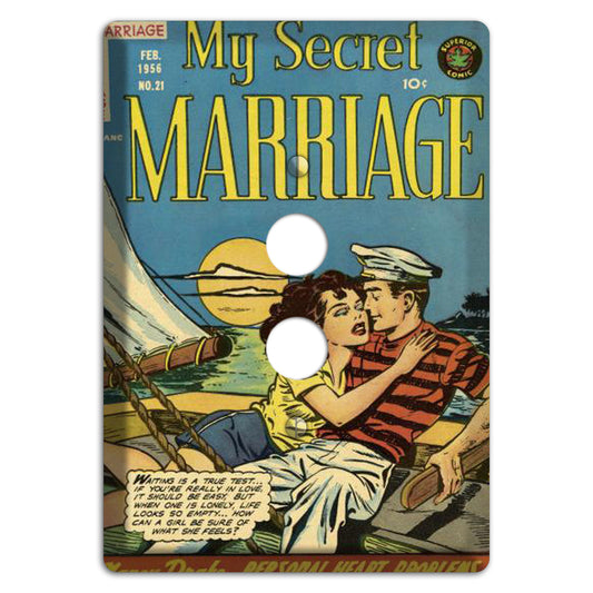 My Secret Marriage Vintage Comics 1 Pushbutton Wallplate