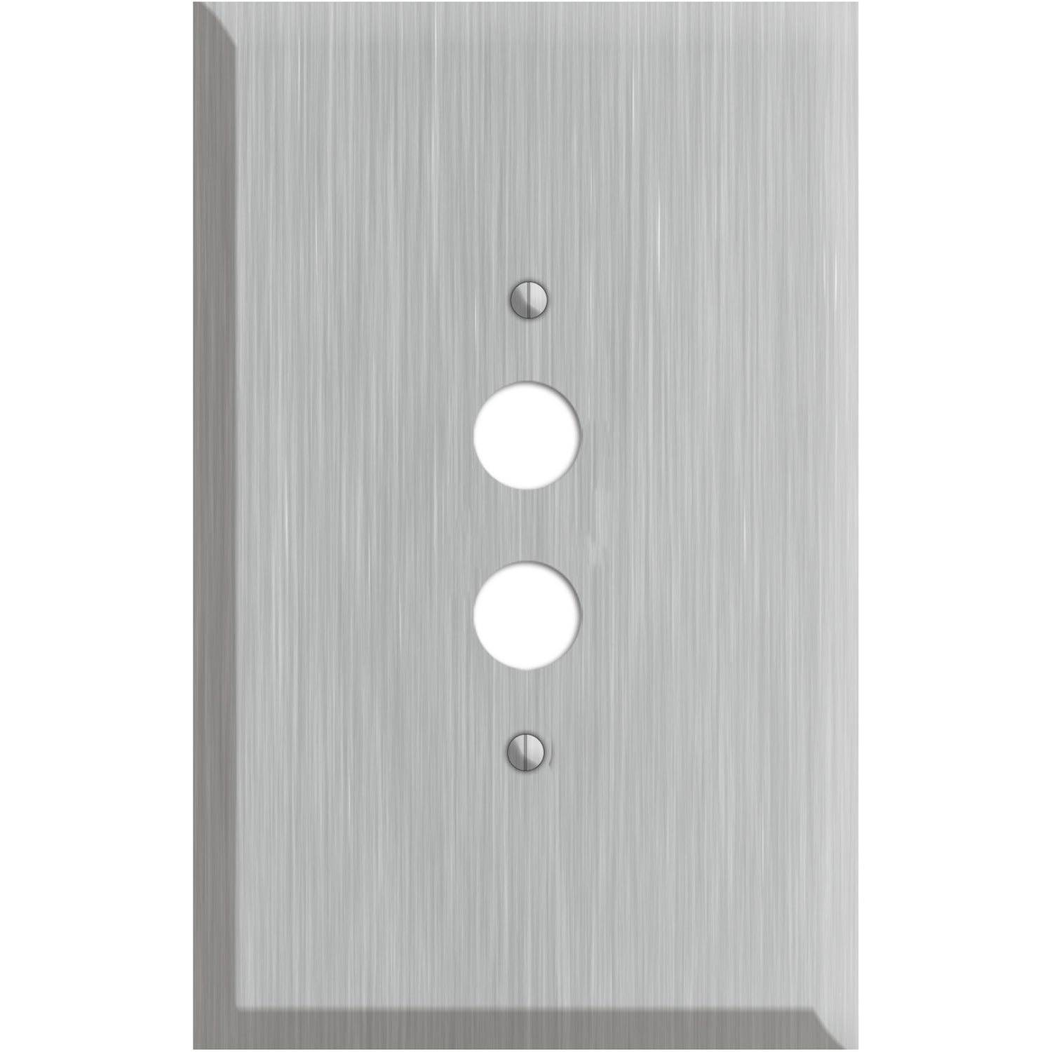 Oversized Discontinued Stainless Steel 1 Pushbutton Wallplate