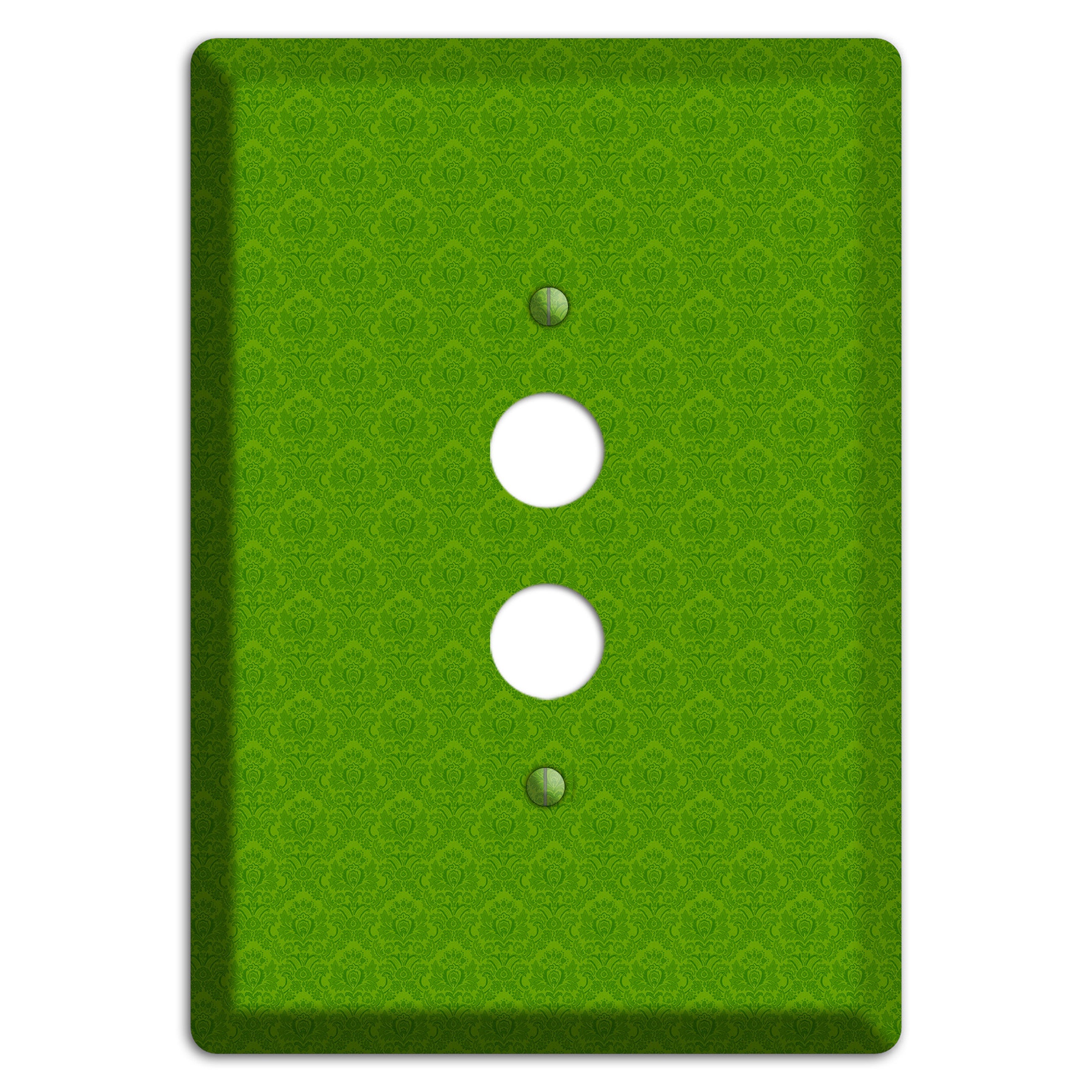 Green Cartouche 1 Pushbutton Wallplate