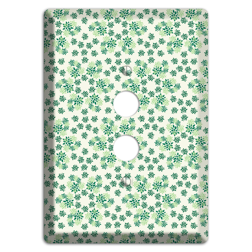 Multi Green Calico 1 Pushbutton Wallplate