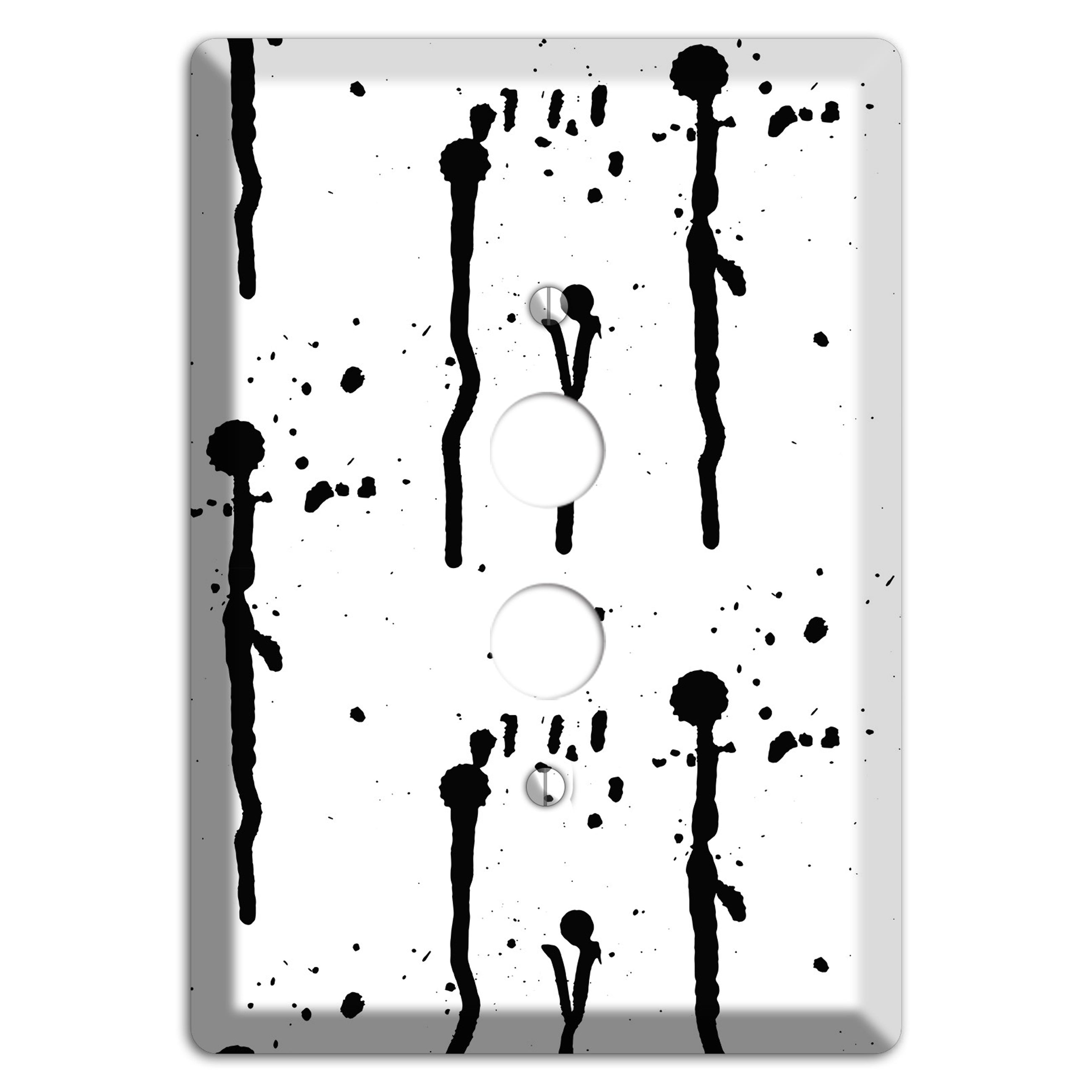 Ink Drips 5 1 Pushbutton Wallplate