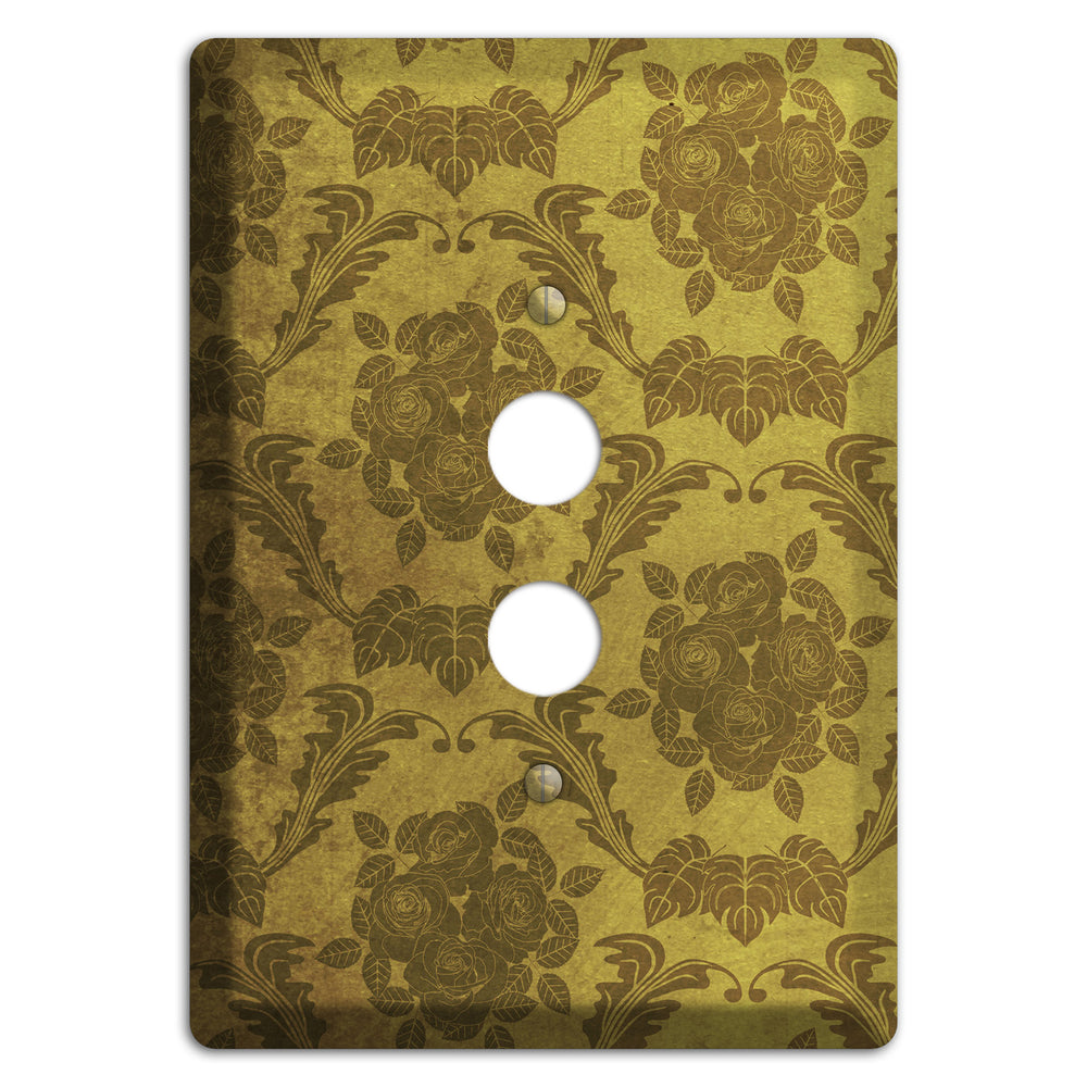Pesto Vintage Rose Damask 1 Pushbutton Wallplate