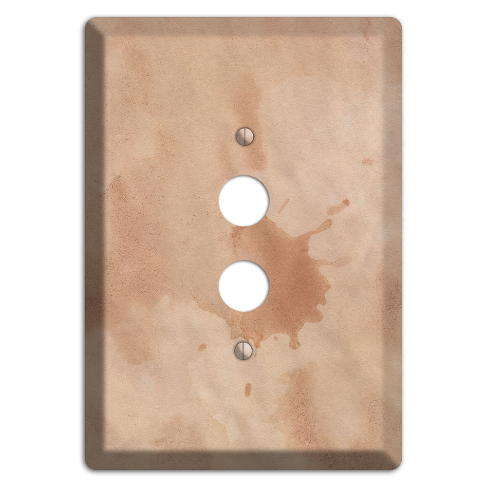 Aged Paper 2 1 Pushbutton Wallplate