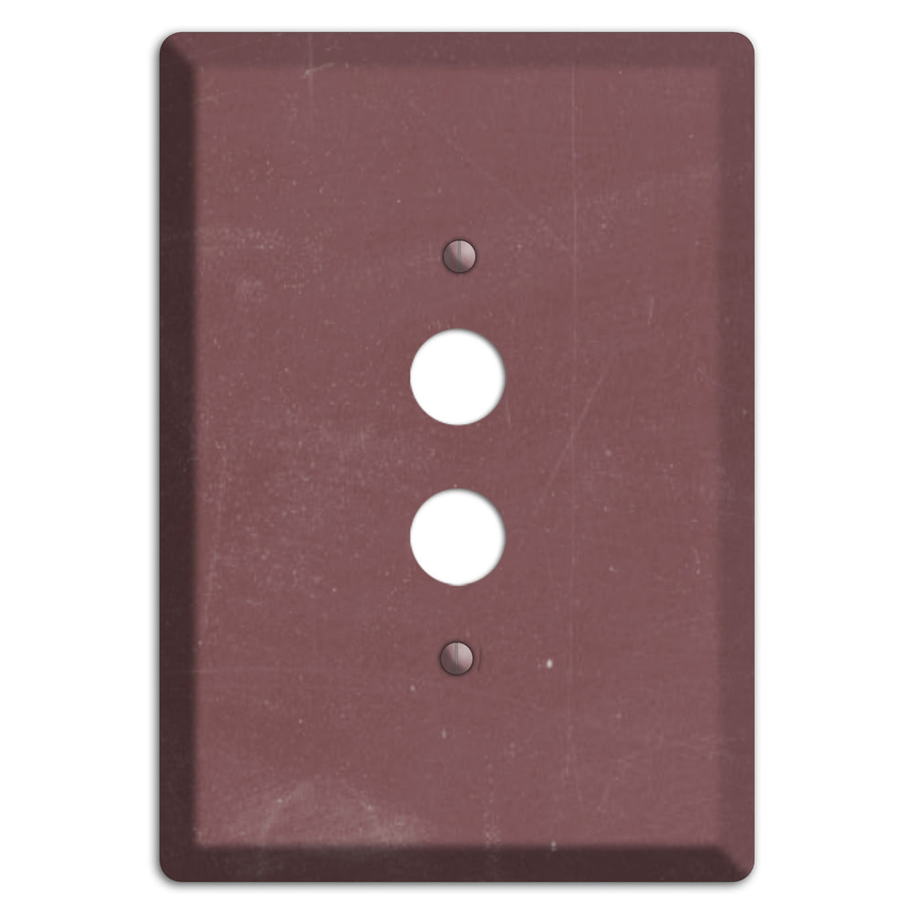 Chalk Dark Maroon 1 Pushbutton Wallplate